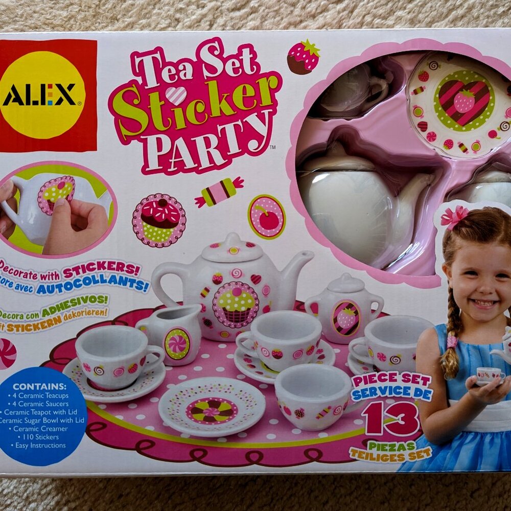 ALEX Tea Set Sticker Party